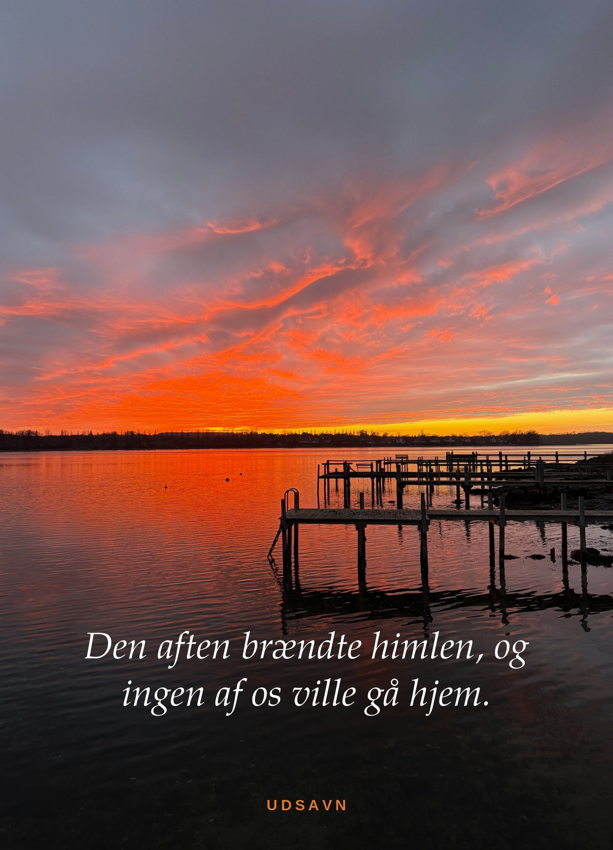Da himlen brændte – postkort